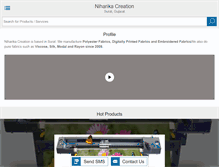 Tablet Screenshot of niharikacreation.com